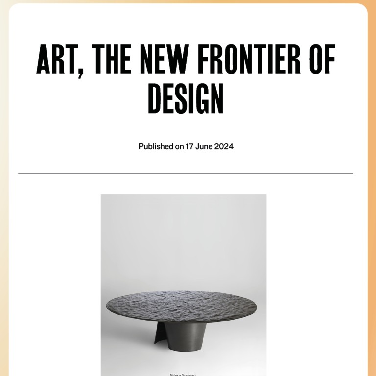 PARIS DESIGN WEEK - What's New? - L'art, la nouvelle frontière du design
